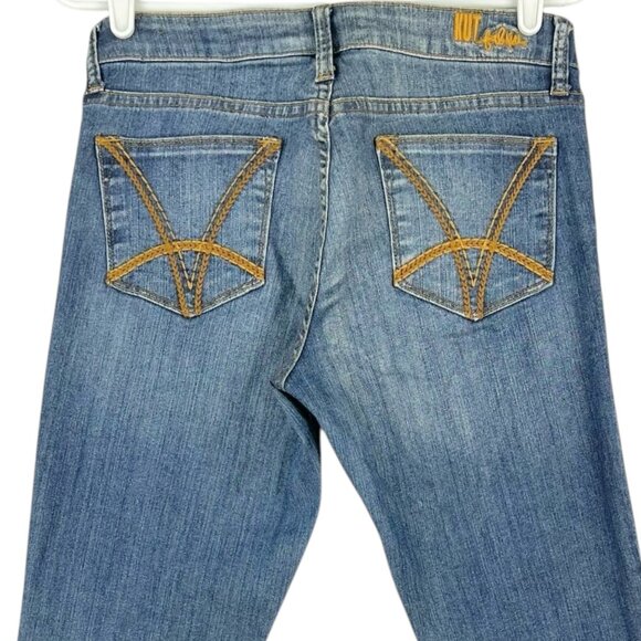 Kut From The Kloth Women's Stretch Felicia Baby Bootcut Jeans Size 4 Low Rise - Picture 4 of 11